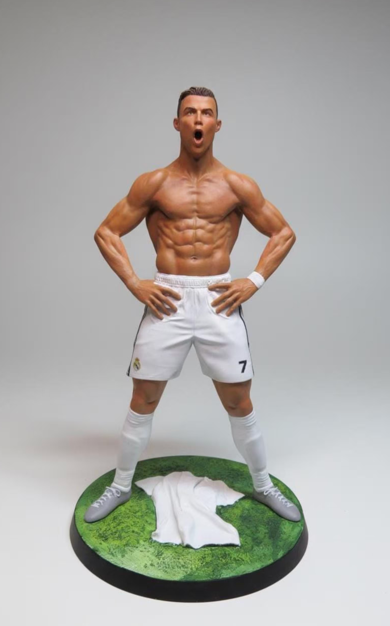 RONALDO Iconic Celebration Statue COLORED VERSION