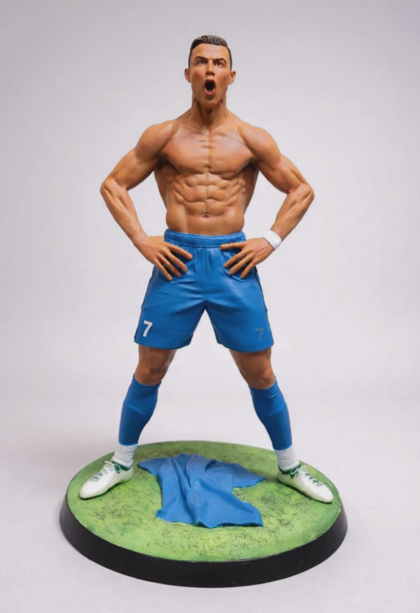 RONALDO Iconic Celebration Statue COLORED VERSION
