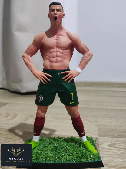 RONALDO Iconic Celebration Statue COLORED VERSION